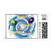 Alien Space Patrol Stamp