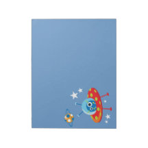 Alien Spaceship Notepad