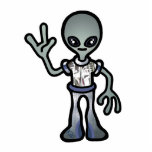 alien statue. photo sculpture
