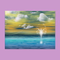 Alien Sunrise Post Card postcards