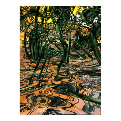 Alien Swamp Poster by Peter_Sharpe
