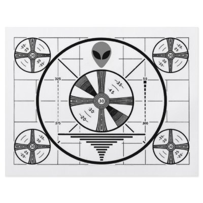 Alien Test Pattern Flyer Design by AlienShack