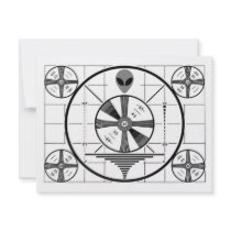 Alien Test Pattern invitations