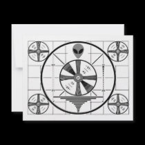 Alien Test Pattern invitations