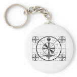 Alien Test Pattern Keychain