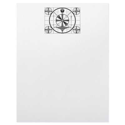 Alien Test Pattern Letterhead by AlienShack