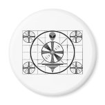 Alien Test Pattern Fridge Magnets