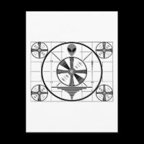 Alien Test Pattern postcards