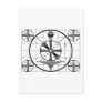 Alien Test Pattern Postcard
