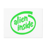 Alien themed postcards