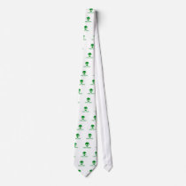 Alien Think Green T-Shirt Neckties