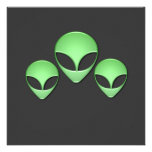 Alien Trio Invitation