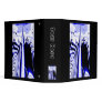 Alien Tropics - Fractal Art Design. Blue and White Vinyl Binders