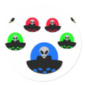 alien ufo invasion stickers by Tomaniac alien ufo invasion stickers