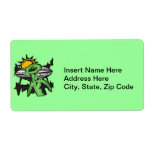 Alien UFO Custom Shipping Label
