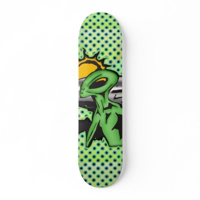 Alien UFO Skateboard Decks by sagart1952