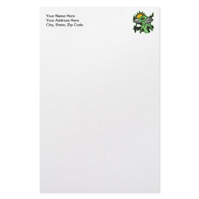 Alien UFO Customized Stationery by sagart1952