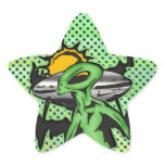 Alien UFO Stickers