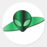 Alien UFO Sticker