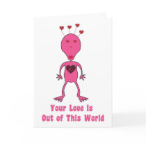 Alien Valentine's Day Card