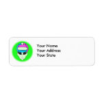 alien volleyball extreme sports design 2 custom return address labels