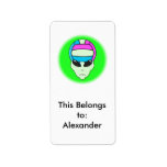alien volleyball extreme sports design 2 address label