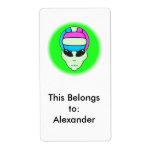 alien volleyball extreme sports design 2 shipping label