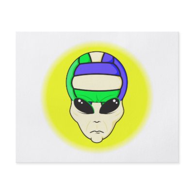alien volleyball extreme sports design flyer by sports_shop