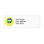 alien volleyball extreme sports design custom return address labels