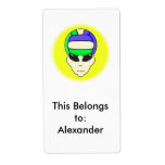 alien volleyball extreme sports design custom shipping label