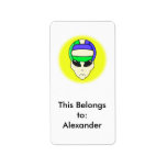 alien volleyball extreme sports design custom address labels