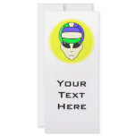 alien volleyball extreme sports design personalized rack card