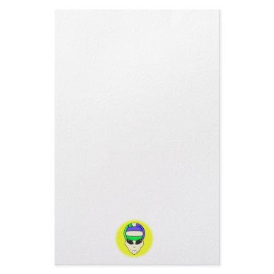 alien volleyball extreme sports design stationery design by sports_shop