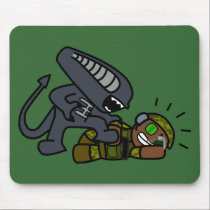 Alien vs Soldier 3 mousepads