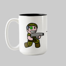 Alien vs Soldier Chase Mug
