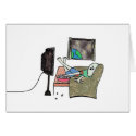 Alien Watching TV cards by alcbalcb Alien Watching TV cards