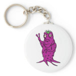 Alien Waving Hello Keychain