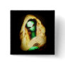 Alien Wearing a Lace Mantilla Pin