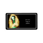 Alien Wearing a Lace Mantilla Custom Address Labels