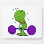 Alien Weight Lifter Mousepad