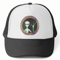 Alien window trucker hats