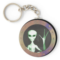 Alien window key chain