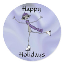 Alien Wishing you Happy Holidays stickers by Quantum_Art_Nerd Alien Wishing you Happy Holidays stickers