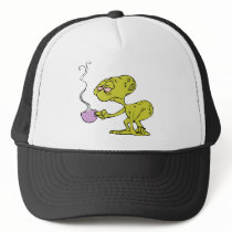 Alien with Coffee hats