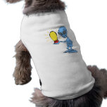 Alien with little rocket ship pet tshirt