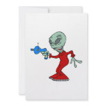 Alien with ray gun custom announcements