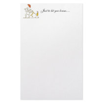 Alien with Umbrella Customized Stationery