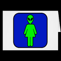 Alien Woman cards