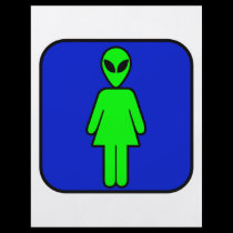 Alien Woman flyers