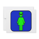 Alien Woman Personalized Invitations